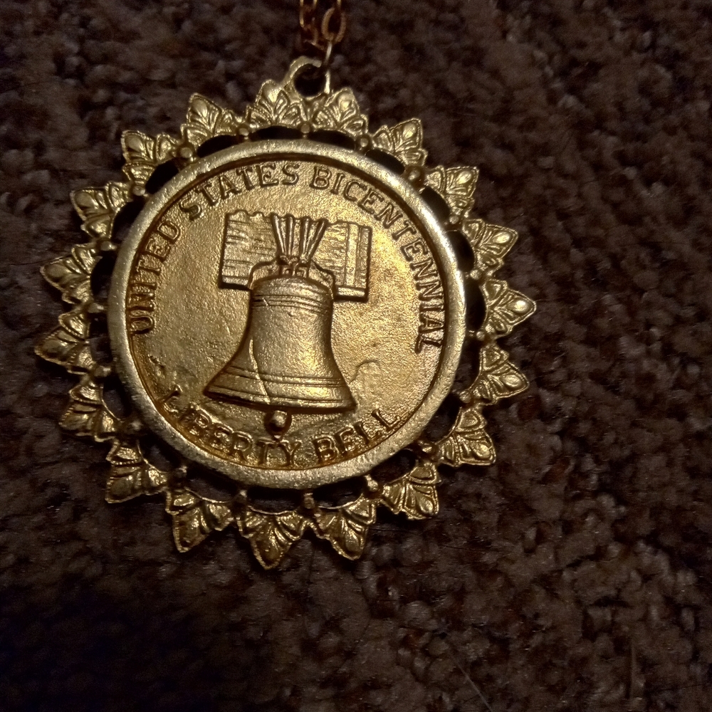 Vintage pewter pendant
